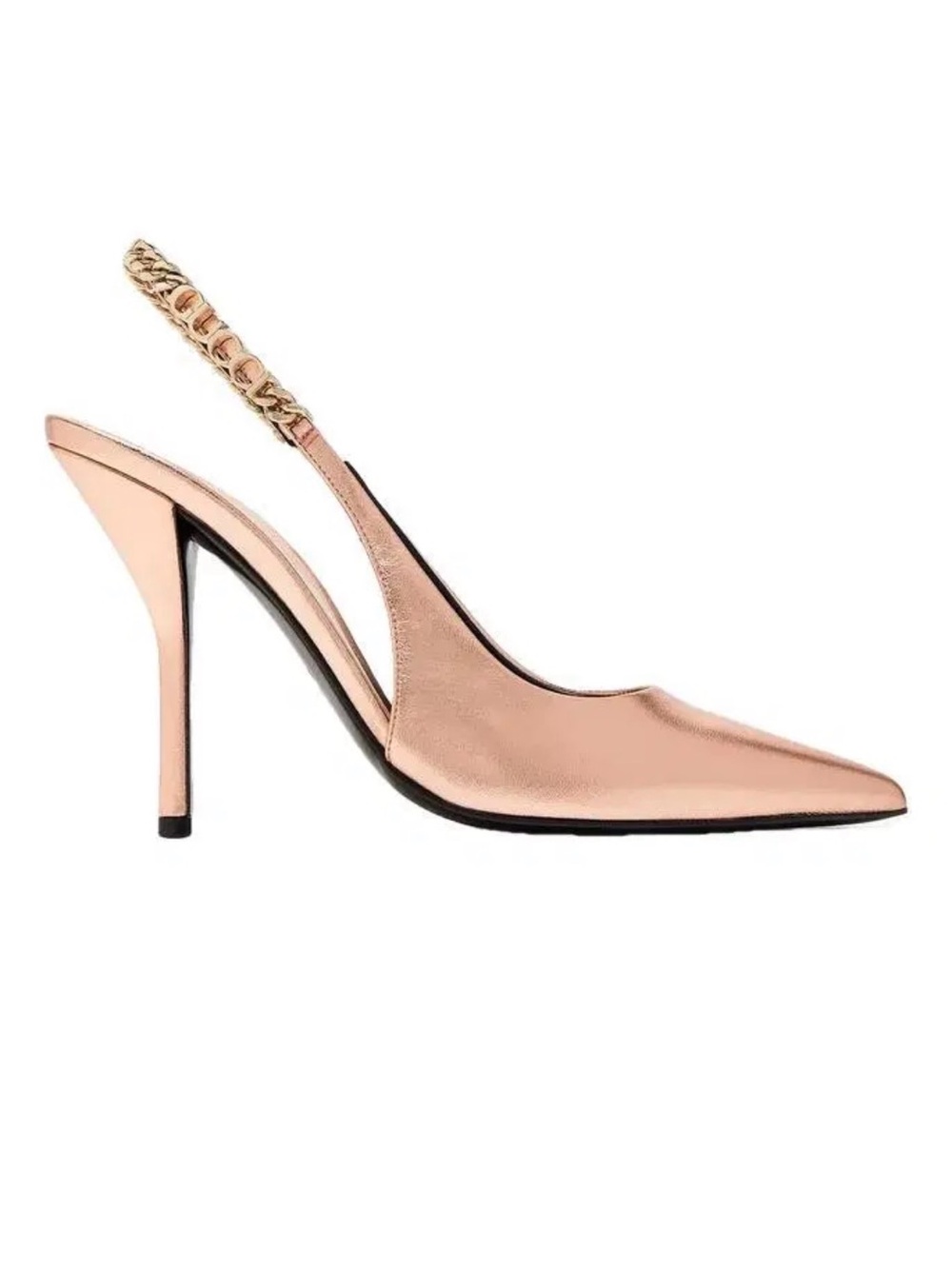 NIB GUCCI SIGNORINA Slingback in Rose Gold - Picture 3 of 5